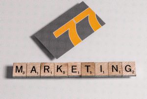 Marketing Tiles image with 77 Design Co business card. 