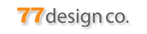 Marketing. White 77 Design Co logo